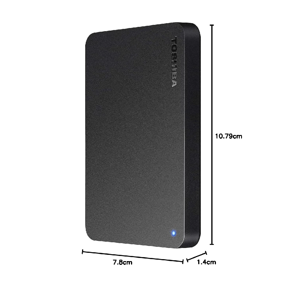 Toshiba USB External Hard Disk Canvio Basics 2TB view 3